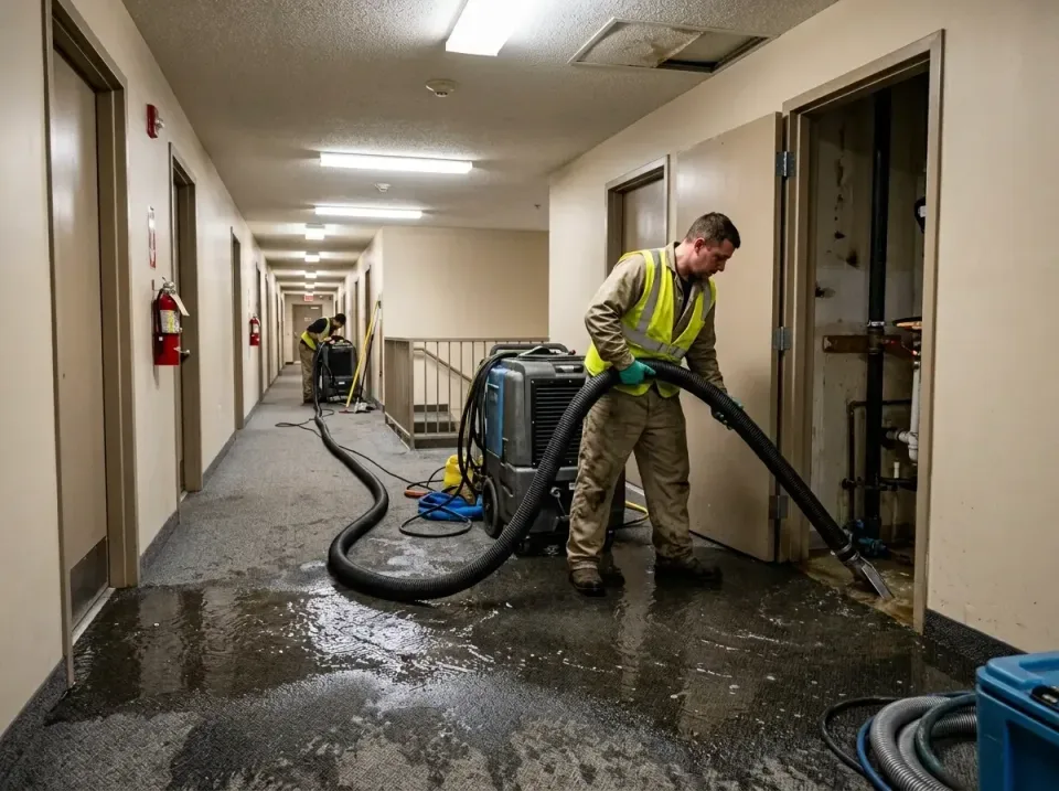 multi-unit-apartment-hallway-f-005 — frequently asked questions, Emergency Burst Pipe Water Extraction & Removal in Cross Mo…